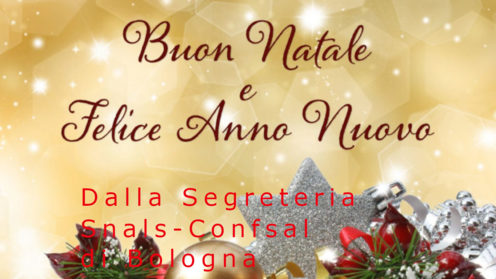 Auguri di Buon Natale e felice anno nuovo dal Sindacato Snals - Confsal di Bologna