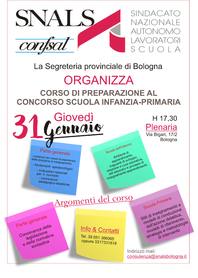 Corso di preparazione al concorso scuola Infanzia/Primaria