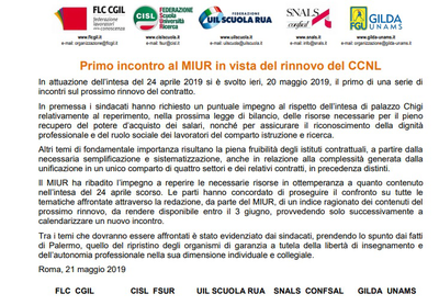 Rinnovo del CCNL