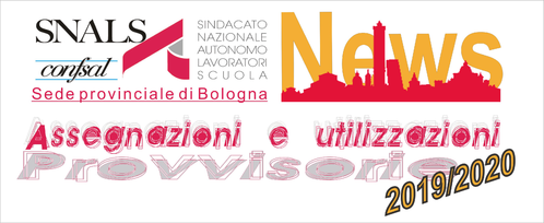 UTILIZZAZIONI ED ASSEGNAZIONI PROVVISORIE 2019